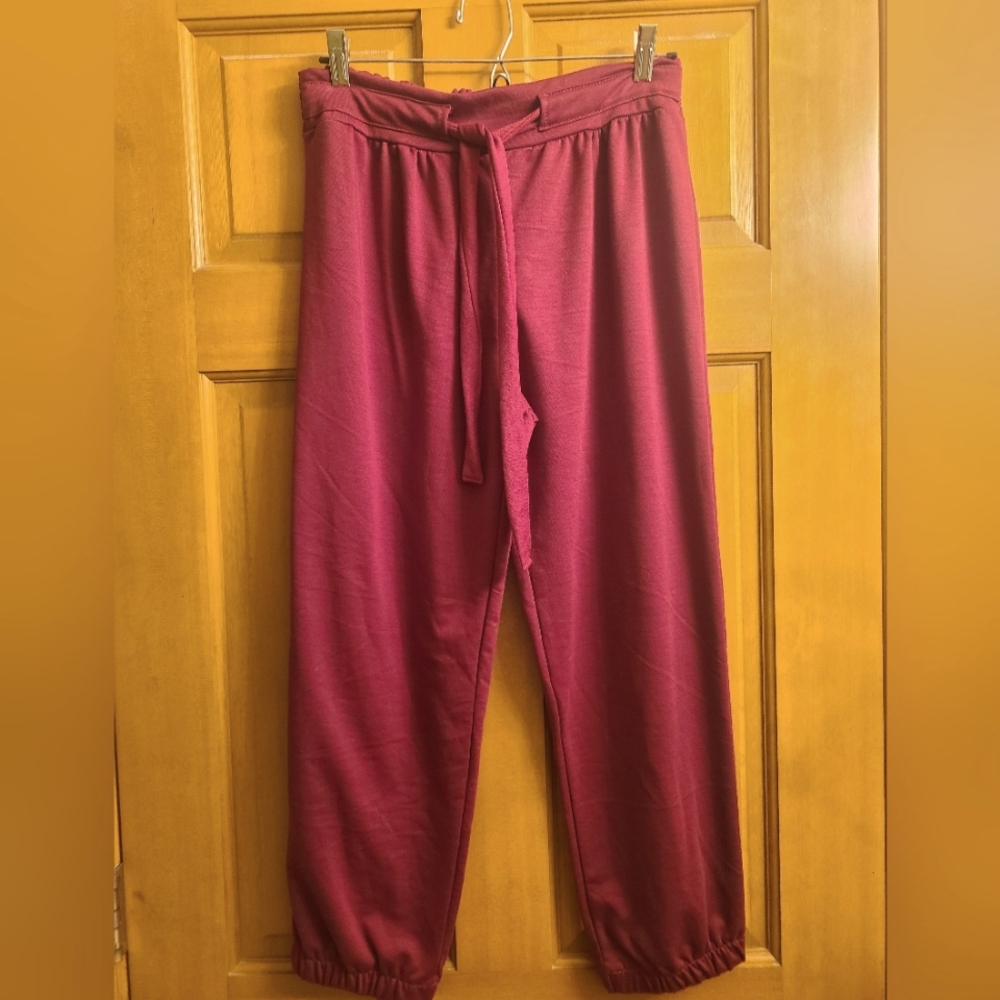 Hearts and Hips Maroon Joggers sz L